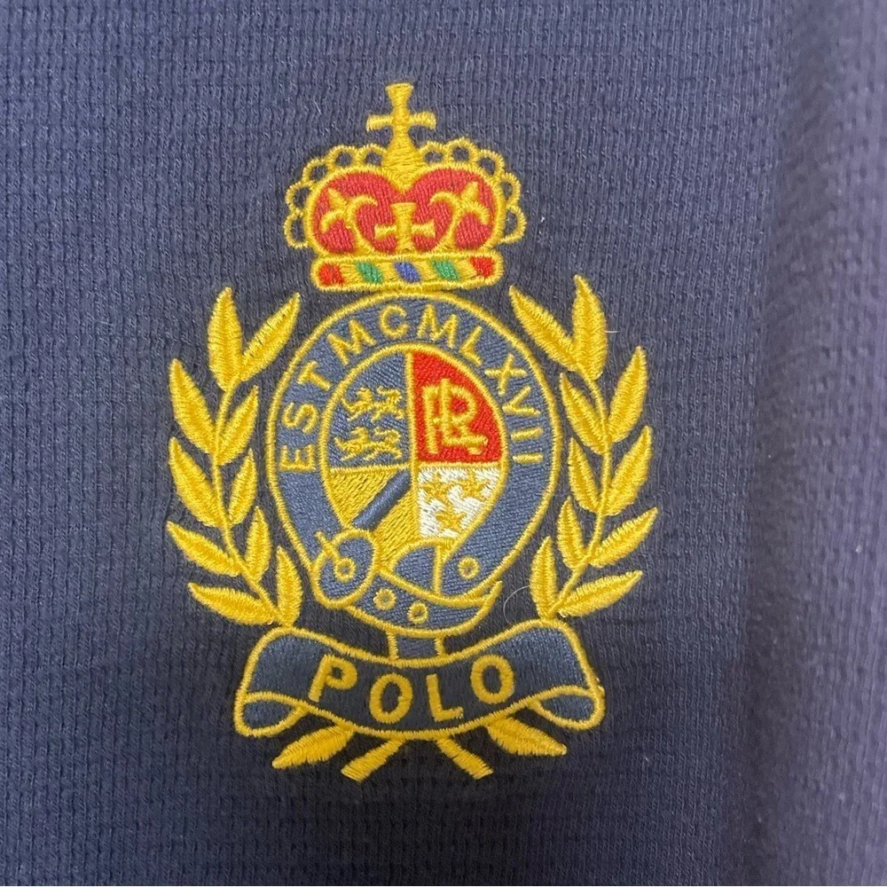 Polo Ralph Lauren Embroidered‎ Thermal Waffle Knit Sleep Shirt Mens XL